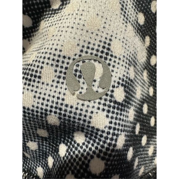 Lululemon Wunder Under Crop Luon Dottie Dream Rose Neutral Blush Black | Size 6 - Picture 9 of 10